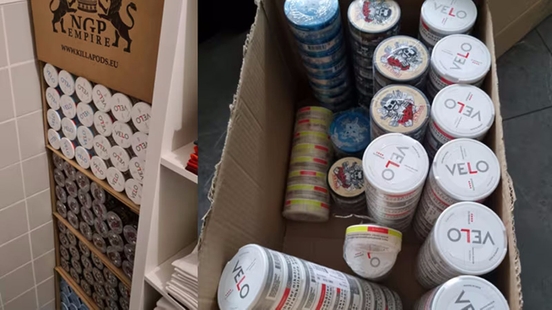 Young Nieuwegeiner keeps hundreds of jars of snus at home