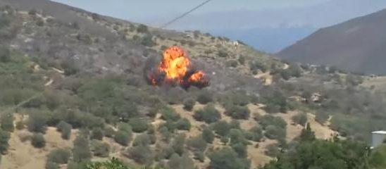 last minute The firefighting plane turned to ashes Horrible