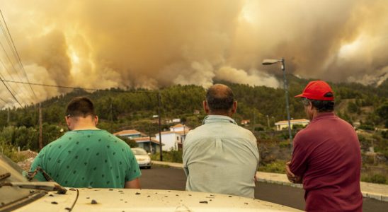 serious fire on the island of La Palma in the