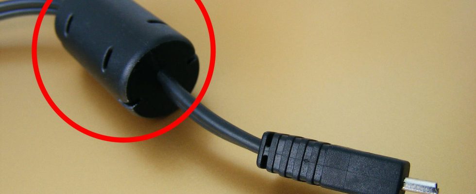 A bump on almost all charging cables do you know