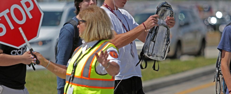 After the deed Schools require transparent bags