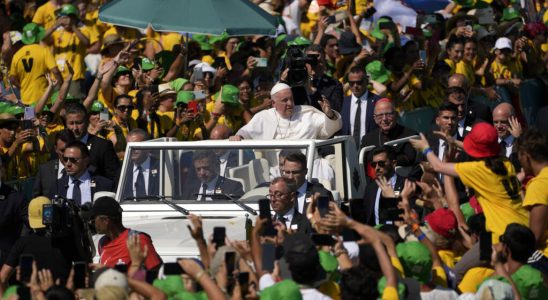 At the end of WYD 2023 in Lisbon Pope Francis