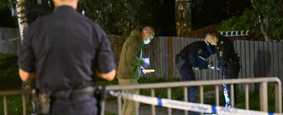 Bullet holes in apartment buildings in Rosengard