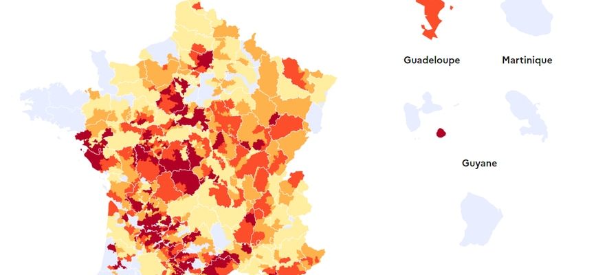 Drought at what level are the water tables in France