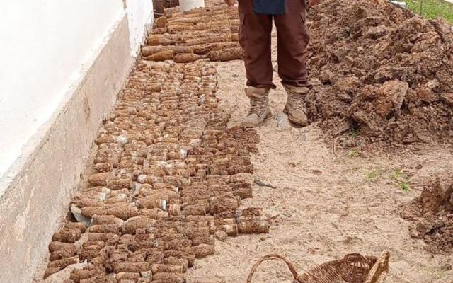 Found in the school yard Thousands of unexploded ordnance