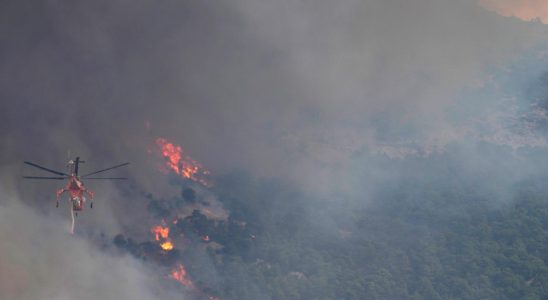 Heavy fires in Greece