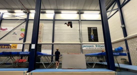 Kwin 12 from Vianen great talent on the trampoline He