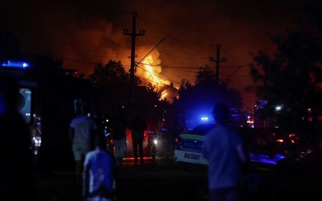 LPG station blown up in Romania Explosions took place one