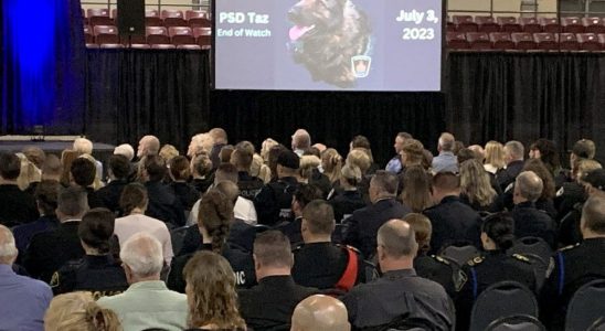 PHOTOS Memorial for Woodstock police dog Taz