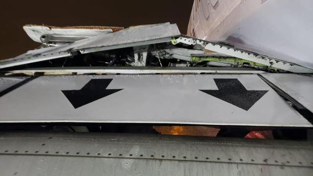 Passenger plane survived a great danger due to the storm