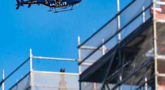 Police exercise in central Stockholm