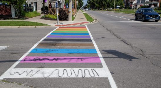 Pride officials fume as vandals strike days old rainbow crosswalk in