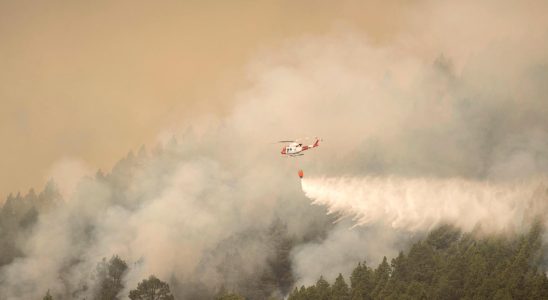 The giant fire on Tenerife is gaining strength