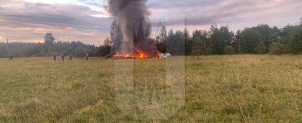 Who were Prigozhins lieutenants present in the crashed plane