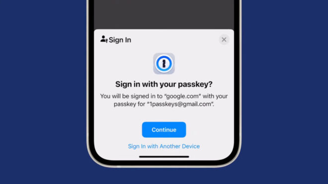 1Password gains support for passkeys specifically for iOS 17