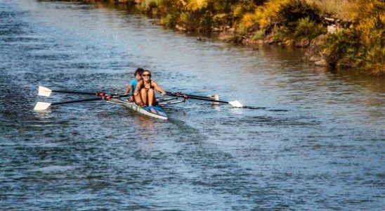 A round rowing course in the Rijnenburg polder It is