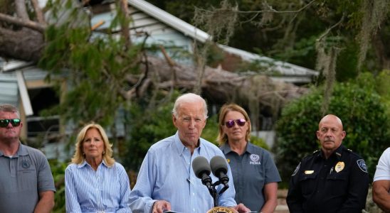 Biden visits Idalias tracks