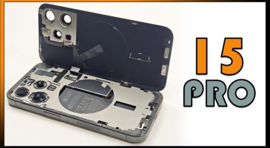 Close look inside iPhone 15 Pro disassembled Video