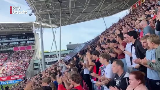 Deceased supporter Reavan commemorated with action during FC Utrecht