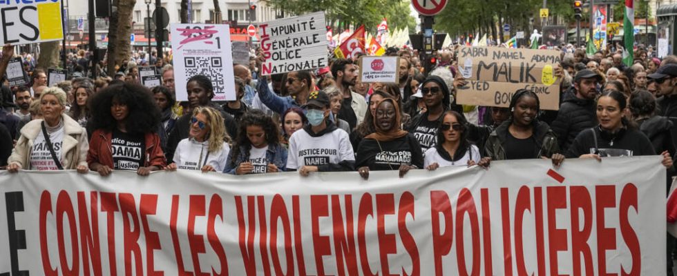 In France more than 30000 people march against police violence