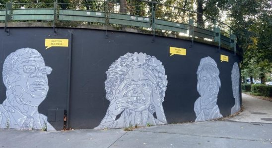 In Paris a fresco pays tribute to six human rights