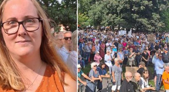 Large demonstration against emergency closure in Lidkoping