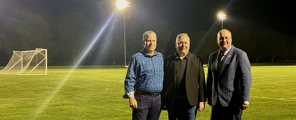 Lighting upgrades celebrated at sports complex