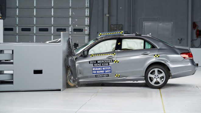 Mercedes Benz also subjects its competitors vehicles to crash tests