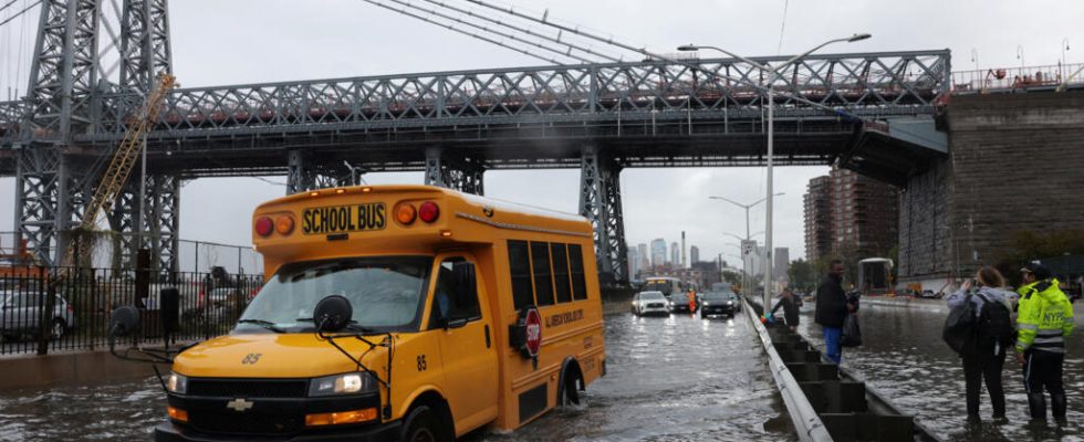 New York under water after torrential rains