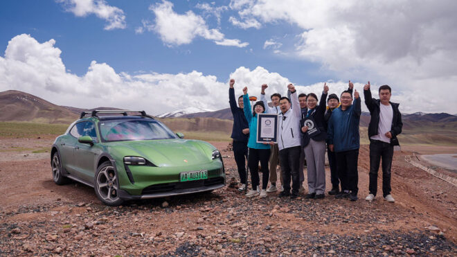 Porsche Taycan Cross Turismo broke another interesting record