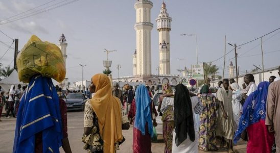 Senegal in Grand Magal the head of the Mouride brotherhood