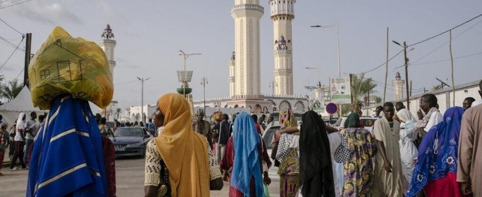 Senegal in Grand Magal the head of the Mouride brotherhood