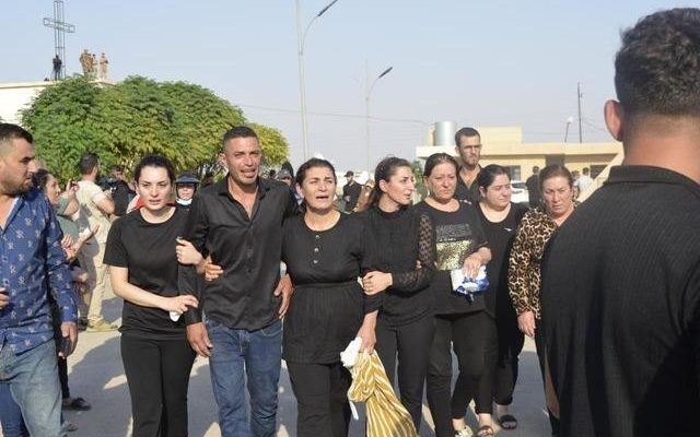 Survivors of the wedding in Mosul where 115 people died