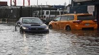 The eye of a tropical storm hit New York