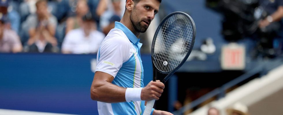 US Open 2023 Djokovic all smiles two happy Blues Live