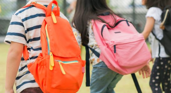 What is the weight of a school satchel not to