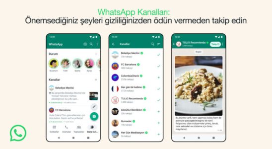 WhatsApp Channels were also activated in Turkey