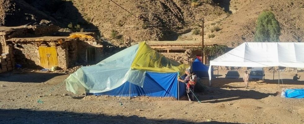 a week after the earthquake the inhabitants of Ighil recount