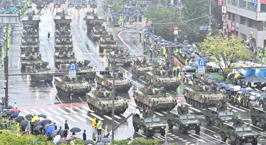 gigantic military parade in Seoul