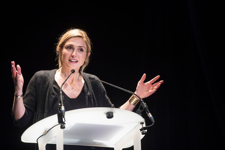 French actress Julie Gayet, at the Gerardmer festival, January 29, 2017.