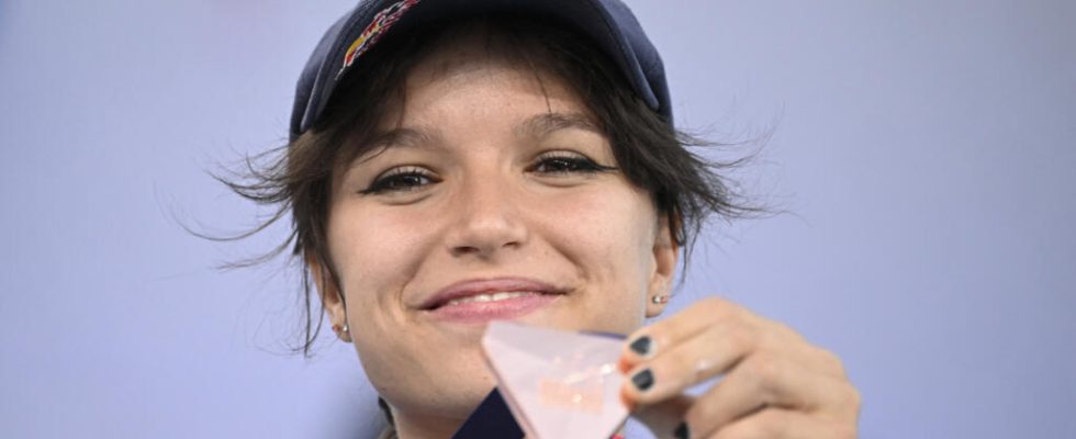 Climbing Frenchwoman Oriane Bertone qualified for the 2024 Olympics