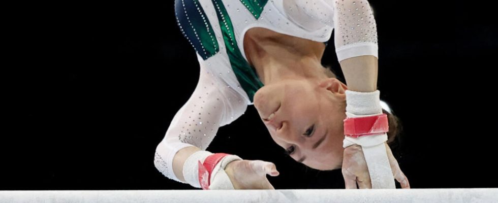 For the Algerian Kaylia Nemour the uneven bars remain her