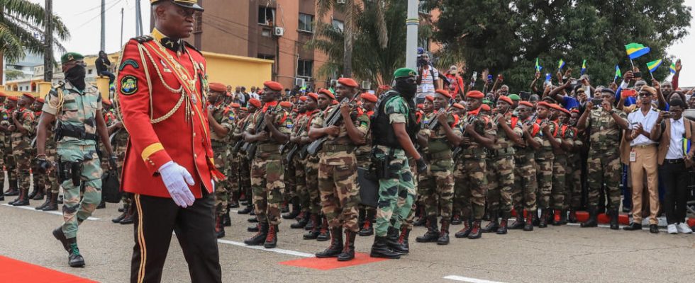 Gabon establishment of a flag raising ceremony in schools