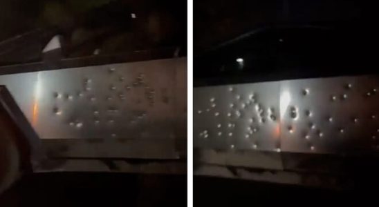 Tesla Cybertruck shot for testing was seen Video