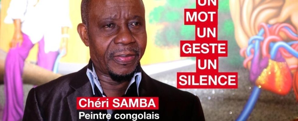 The Congolese painter Cheri Samba in a word a gesture