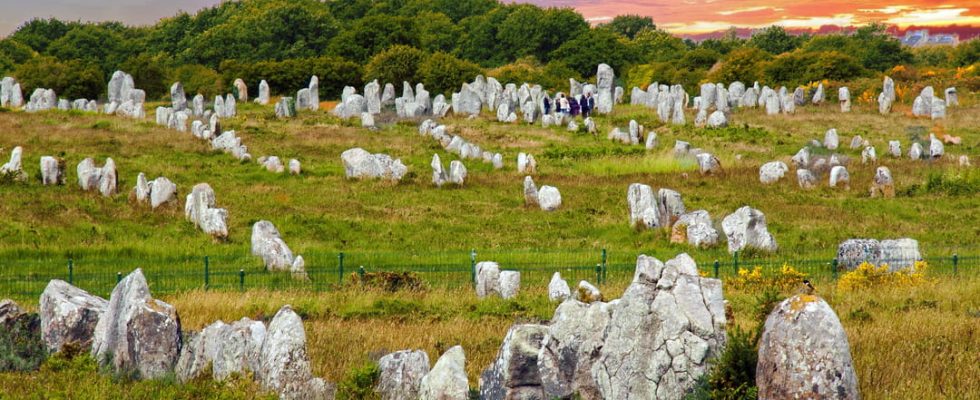 The Menec alignments in Carnac