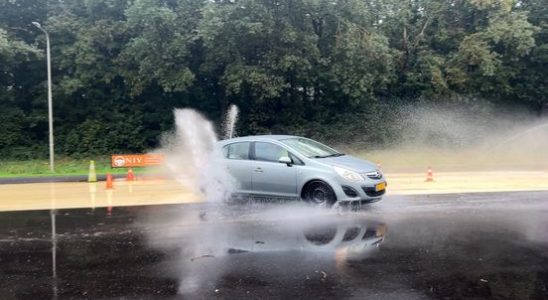 Young drivers often reckless free day on skid track to