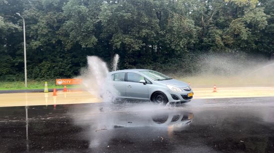 Young drivers often reckless free day on skid track to