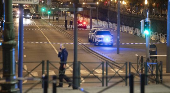 a man shoots in the city center at least two