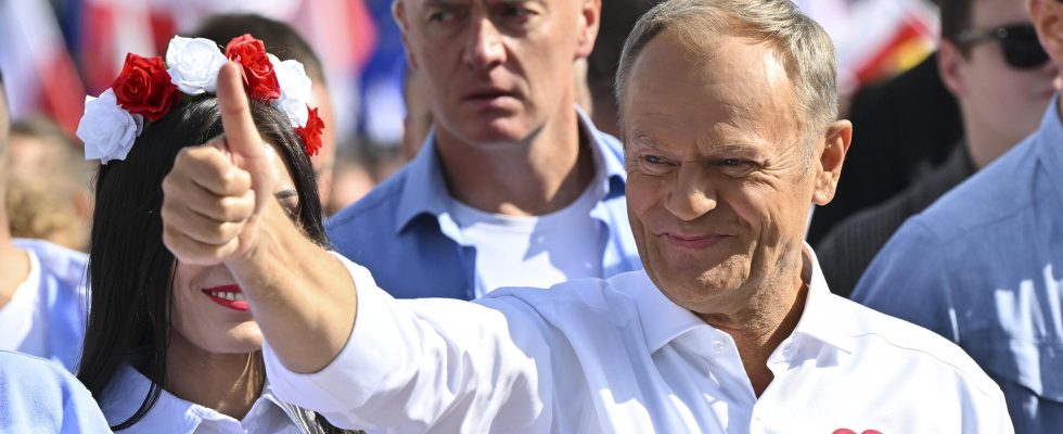 an opposition demonstration brings together a million people in Warsaw